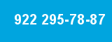 922 295-78-87